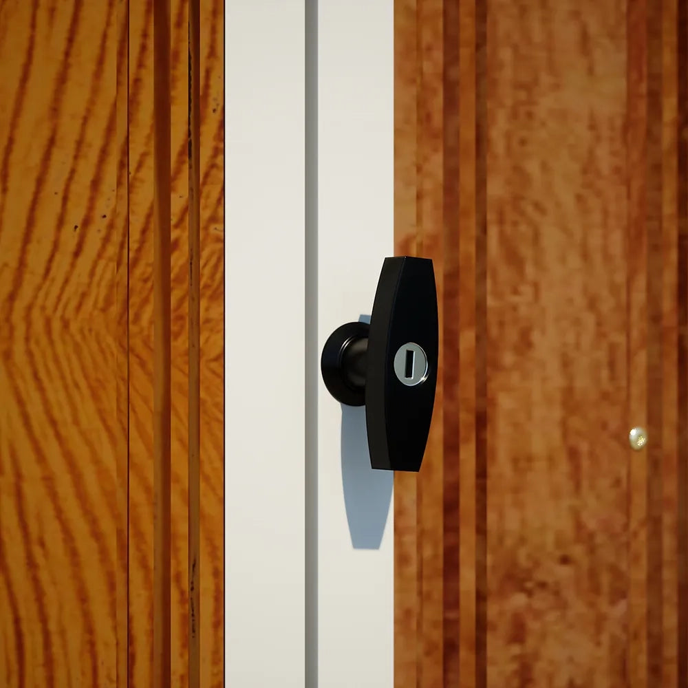 Casetta da giardino in acciaio zincato effetto legno 5,96x3,56xh2,17m -258kg - 21,2 metri quadri