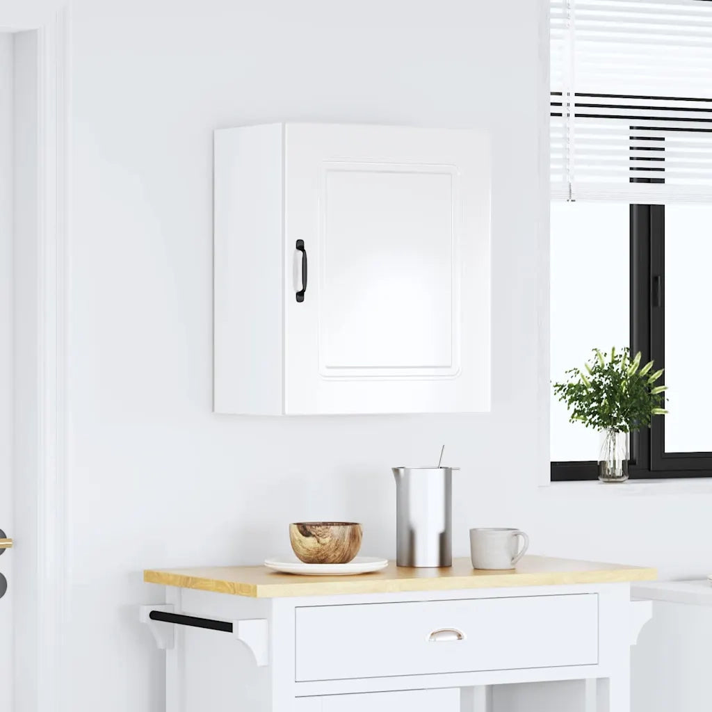 Pensile da cucina Kalmar in Legno Multistrato Bianco Lucido 853561