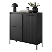 Madia Hatolaro, Credenza 5 Ripiani, 104x40x123h cm Nero