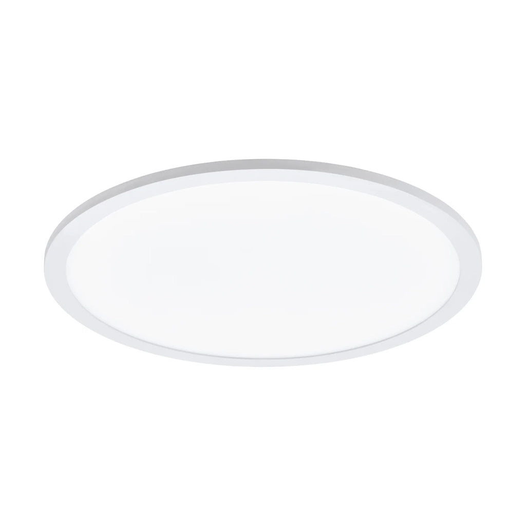 Plafoniera Moderna Sarsina-A Alluminio Bianco Luce Led Integrato 21,5W