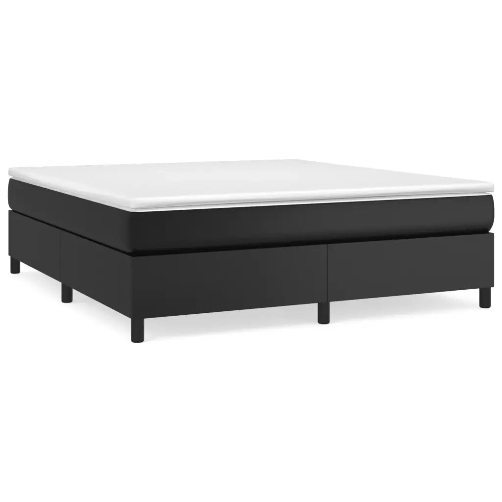 Struttura Letto a Rete a Molle Nero 180x200 cm in Similpelle 3121059