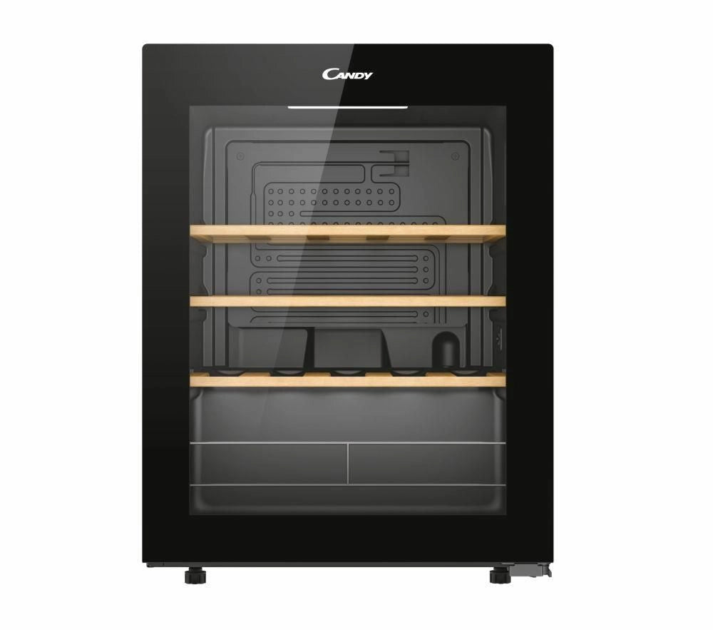 Candy CWC023 DiVino Cantinetta Vini Libera Installazione 23 Bottiglie 62 L Classe G Wi-Fi Ripiani Legno Anti UV colore Nero