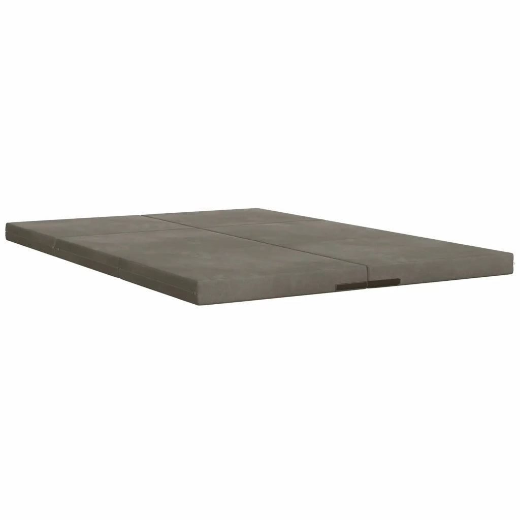 Divano Letto Pieghevole 140 x 67 x 15 cm Grigio Chiaro 900275