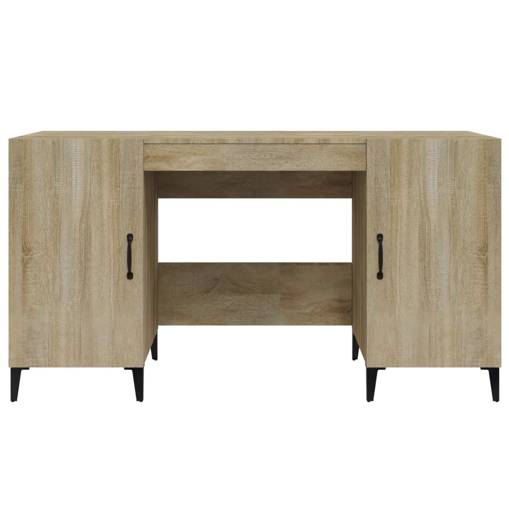 Scrivania Rovere Sonoma 140x50x75 cm in Legno Multistrato 812774