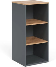 Mobiletto midi Viktor, Antracite/quercia dorata, 40.2 x 88.2 cm