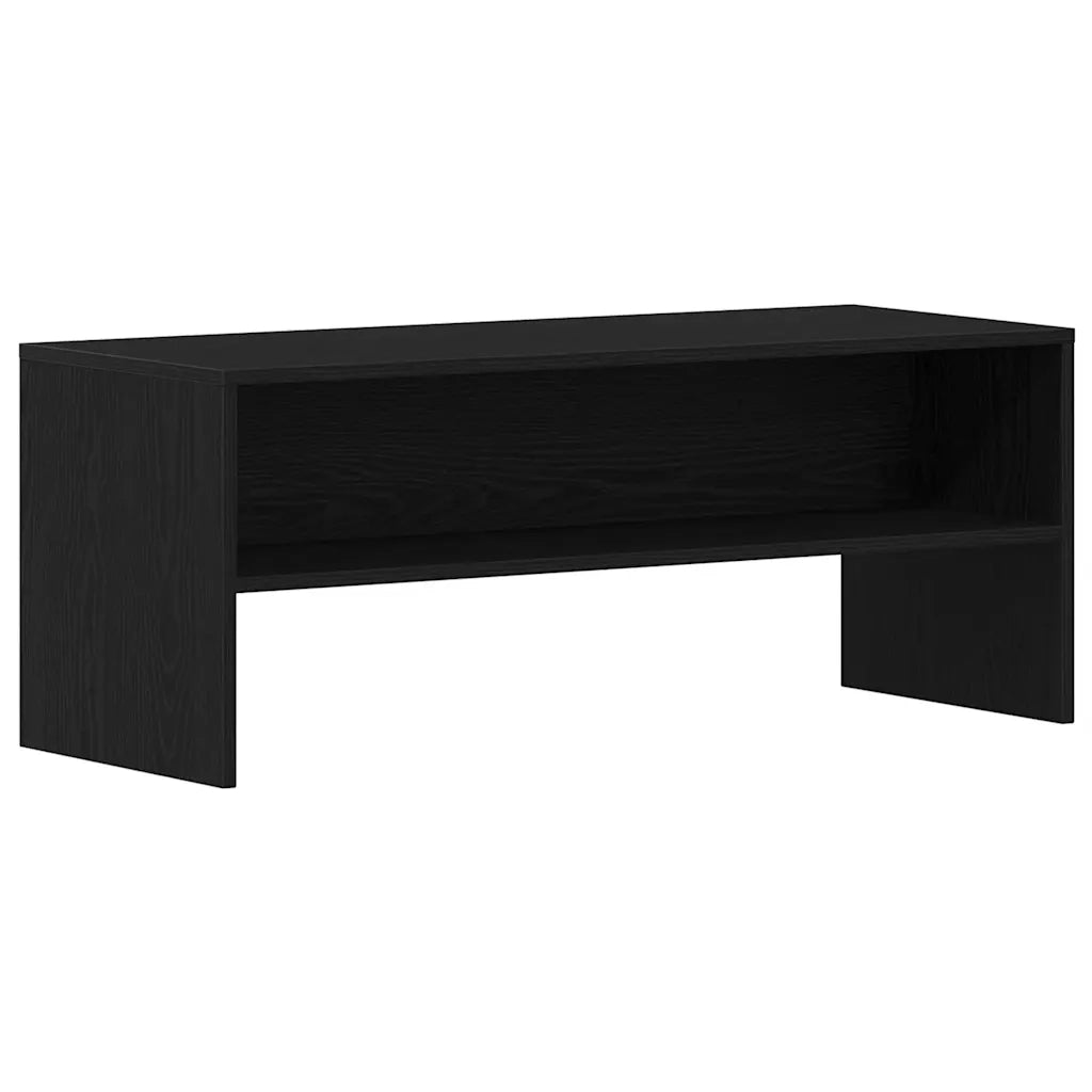 Mobile Porta TV Rovere Nero 100x40x40 cm in Legno Multistrato