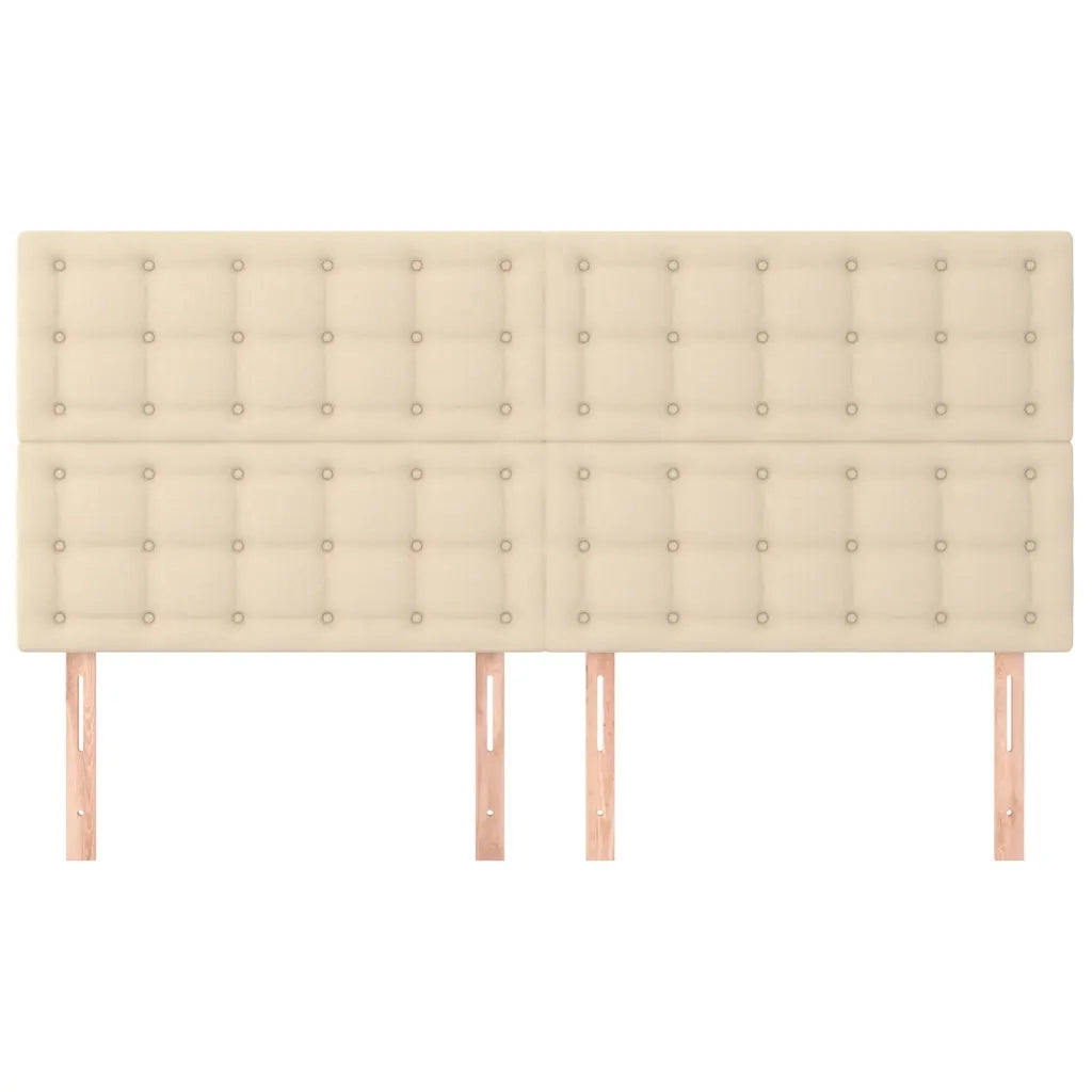 Testiera Crema 180x5x118/128 cm Tessuto 3116785
