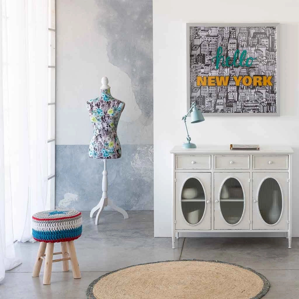 Quadro stampato doppia tela con cornice 80x80x4 h