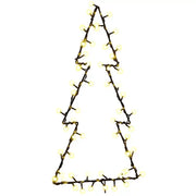 Luci di Natale Albero di Natale Silhouette 80 LED Bianco Caldo CFW5779090