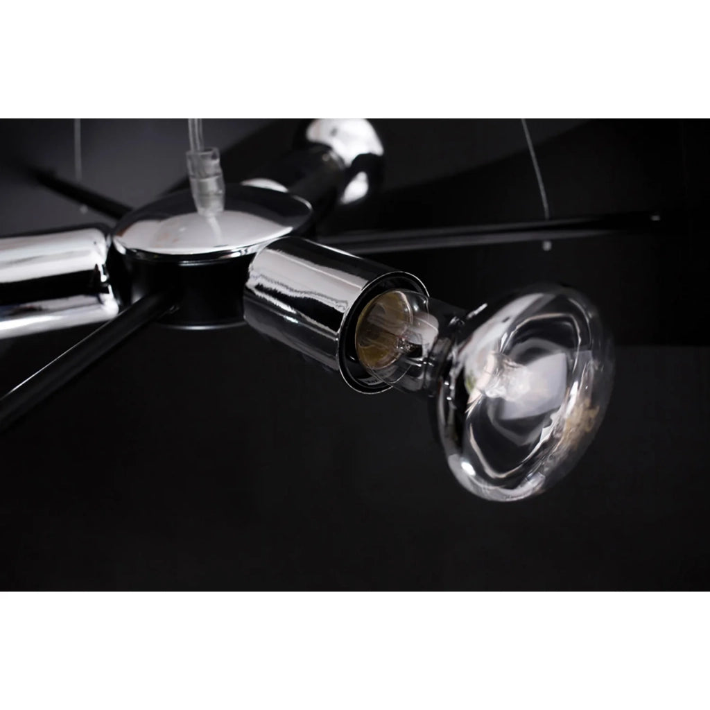 Sospensione Moderna 1 Luce In Fasce Di Acciaio Bianco