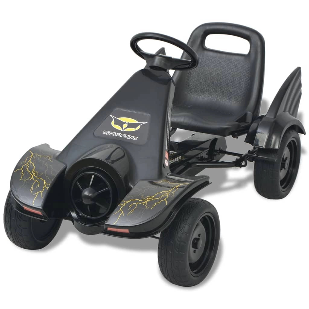 Go-kart a pedali con sedile regolabile nero 02_0005282