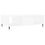 Tavolino da salotto | Tavolino da caff¨¨ | Tavolino da Soggiorno Bianco 104x60x35 cm in Legno Multistrato