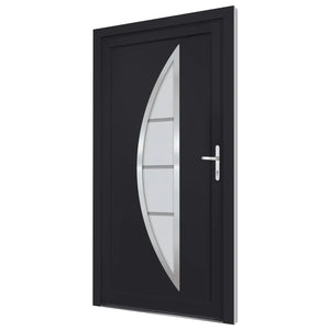 Porta Ingresso Antracite 108x208 cm in PVC 3187884