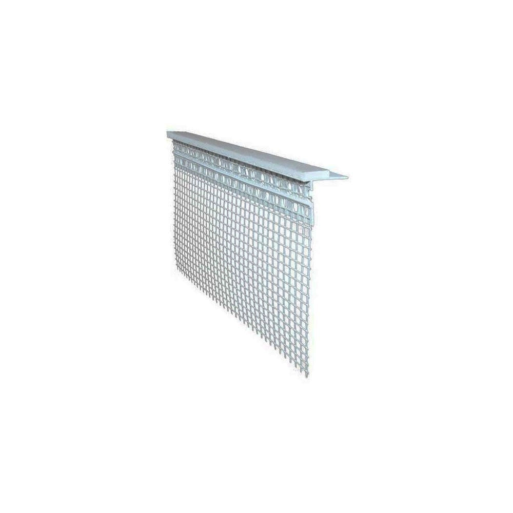 Profilo in pvc con rete per davanzale barra 2 metri - bianco