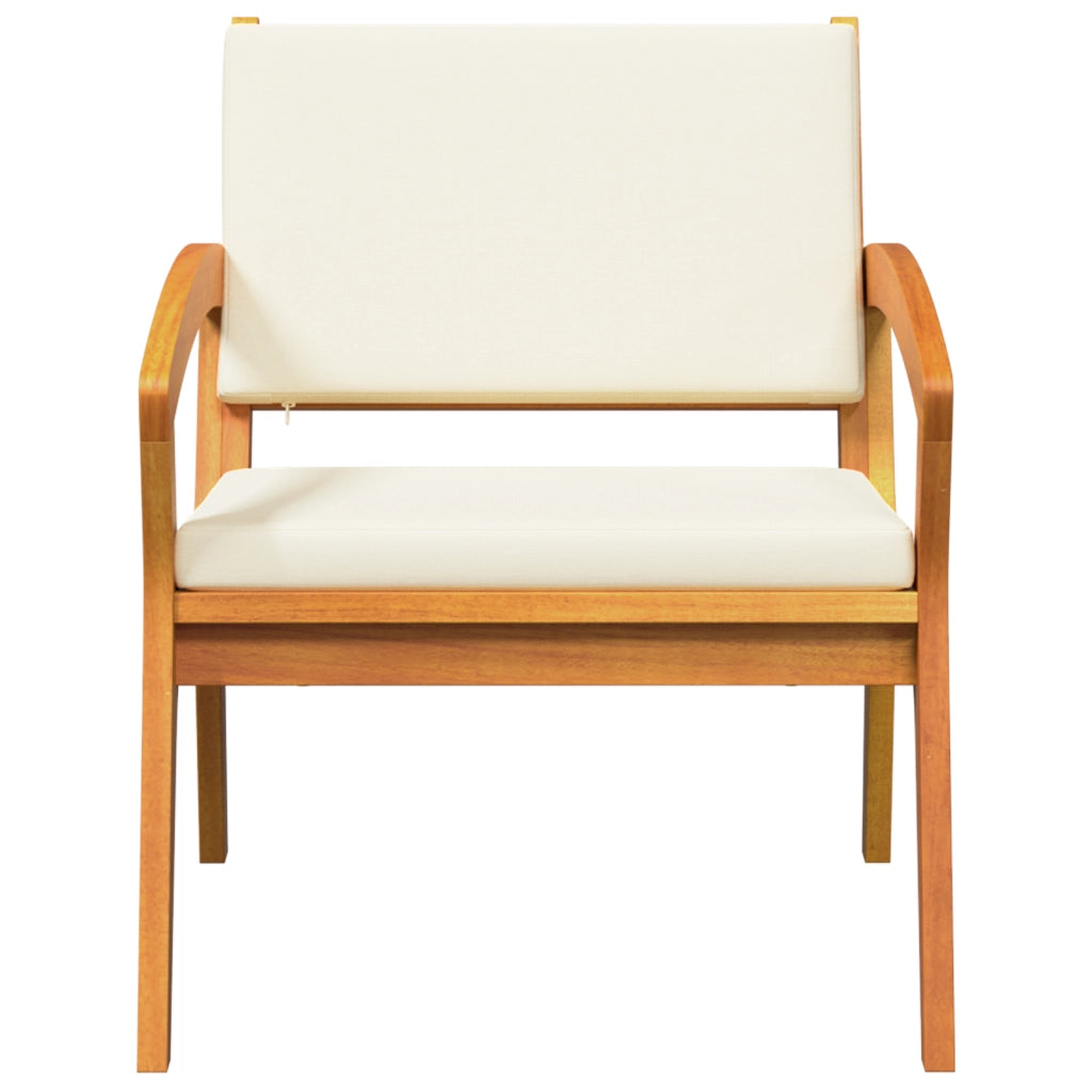 Sdraio da giardino  2 pz 59,5x70,5x72,5 cm in legno massello di acacia