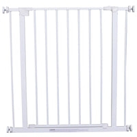 Cancelletto di Sicurezza per Animali Domestici Bianco 76x72-82 cm