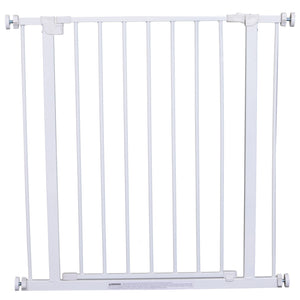 Cancelletto di Sicurezza per Animali Domestici Bianco 76x72-82 cm