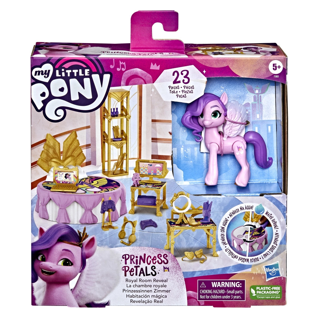 My Little Pony: Una Nuova Generazione, Royal Room Reveal di Princess Pipp Petals, Pony da 7,5 cm, Giocattolo rivelato da