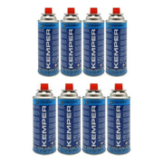 8x Cartuccia Gas Butano GR. 227 per Fornelli e Caramellizzatore Portatili