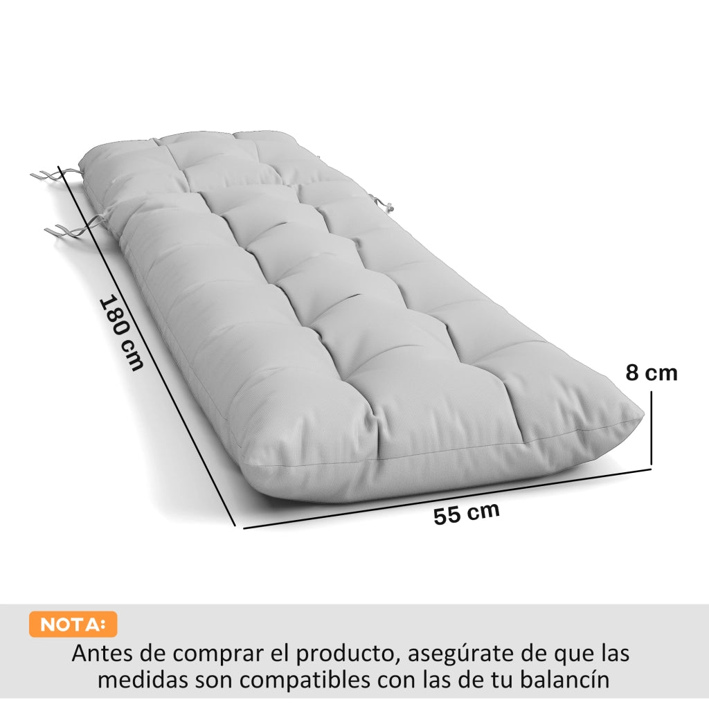 Cuscini per Tumbonas 180x55 cm ¨C zephmum ¨C Grigio Chiaro UPF30+