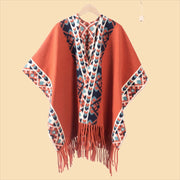 Sciarpa semplice in stile pittura a inchiostro per donna, mantello di alta moda, sciarpa invernale in cashmere