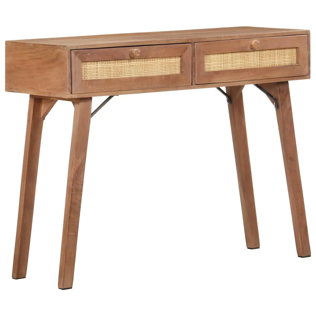 Tavolo Consolle 100x35x76 cm in Legno Massello di Mango 323598
