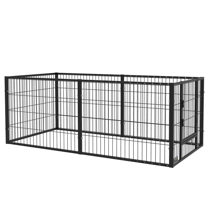 RECINTO PER CANI TAGLIA PICCOLA PER ESTERNI E INTERNI 82.5-150X79X61CM