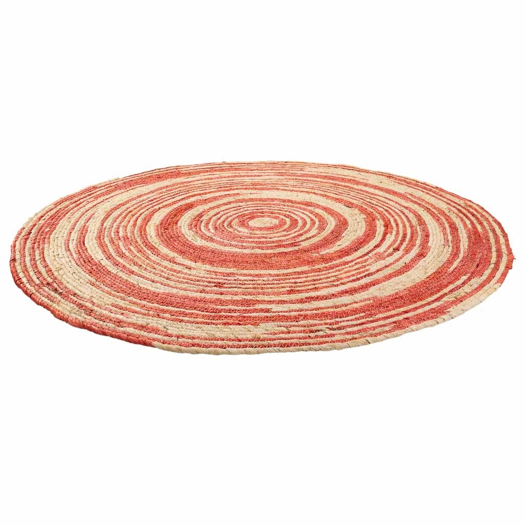 Tappeto rotondo in juta marrone d120x1h