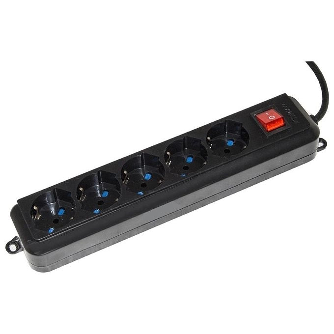 emmegi LKMP05LN prolunghe e multiple 1,5 m 5 presa(e) AC Interno Nero