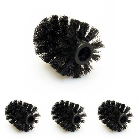 Vervangende Kunststof Toiletborstel per NEXIO/MENOTO/Duo/Primo/ARA/UNO Serie, Dimensioni: 9 x 7 x 7 cm, Nero, Codice 88133