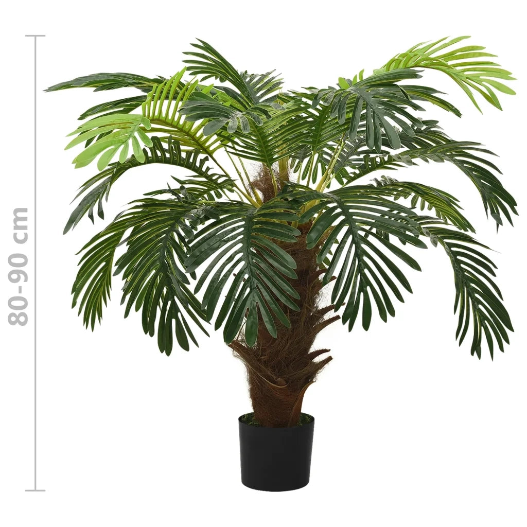 Palma Cycas Artificiale con Vaso 90 cm Verde CFW7451764