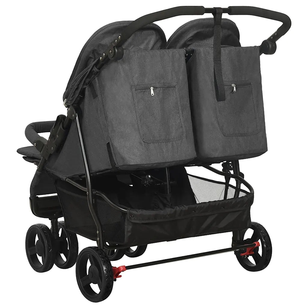 Passeggino Gemellare Antracite in Acciaio CFW2937087