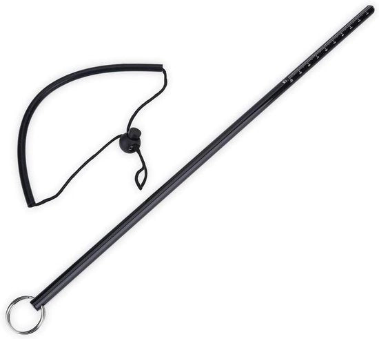 Puntatore da immersione Premium con lanyard | Asta per granchio, rif e Noice Maker | Lega di alluminio colorata - Argento e Nero