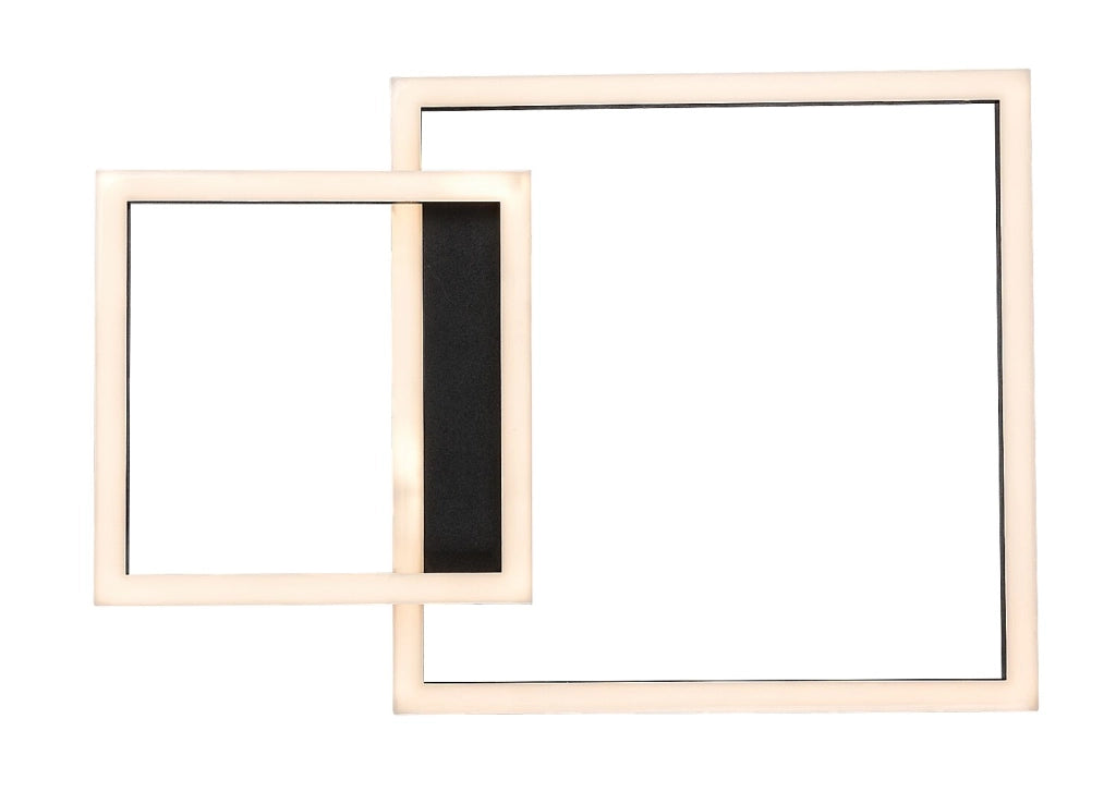 Rabalux Heleth plafoniera nera geometrica LED 24W 3000K