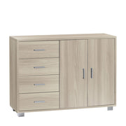 Mobile 2 Ante 4 Cassetti Kit Olmo Chiaro cm 116x41x86h - Sarmog