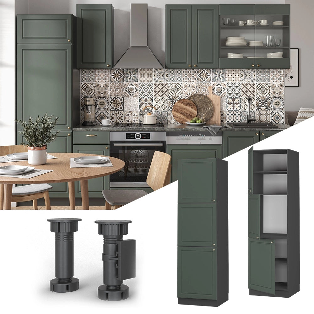 Mobile per forno da incasso Fame-Line Verde-oro rustico/Antracite 60 cm Vicco