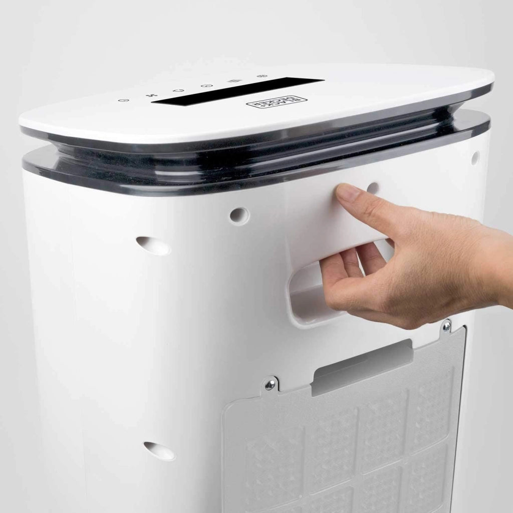 Black+decker bxac7e climatizzatore evaporativo, 65 w, plastica, bianco