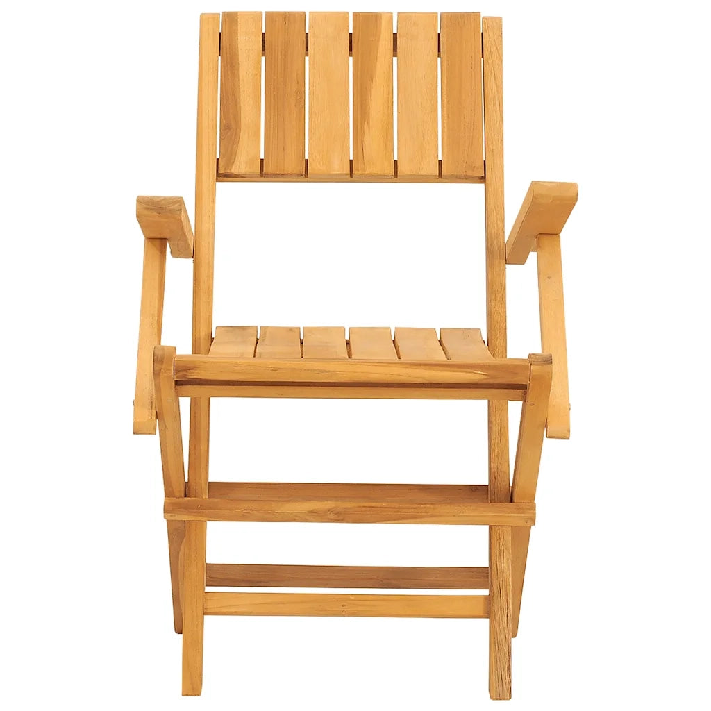 Sedie da Giardino Pieghevoli 4pz 55x61x90cm Legno Massello Teak