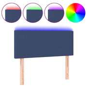 Testiera | Testata a LED Blu 100x5x78/88 cm in Tessuto
