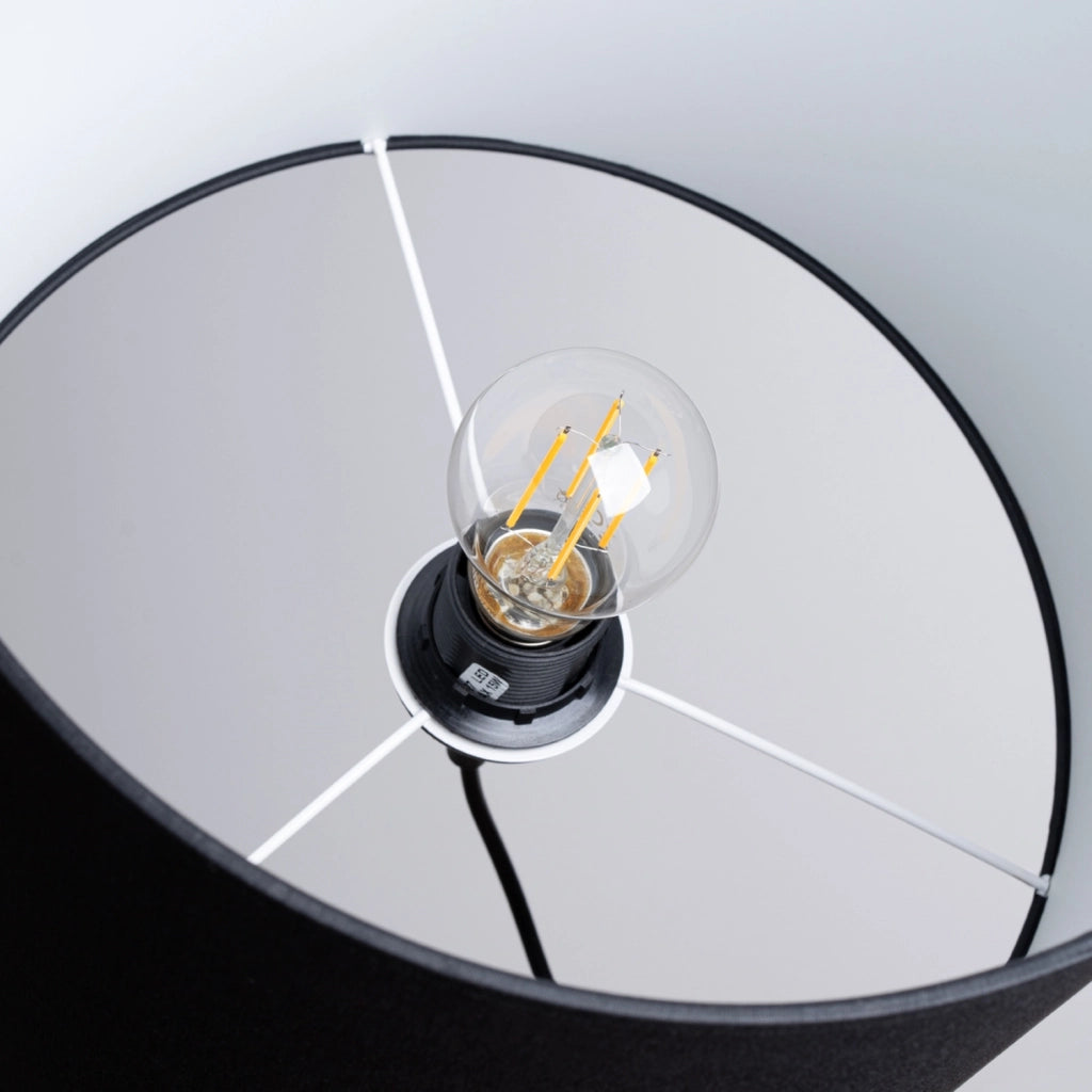 Lampada sospensione tonda nera 30cm ZEPHYR E27 PureLume
