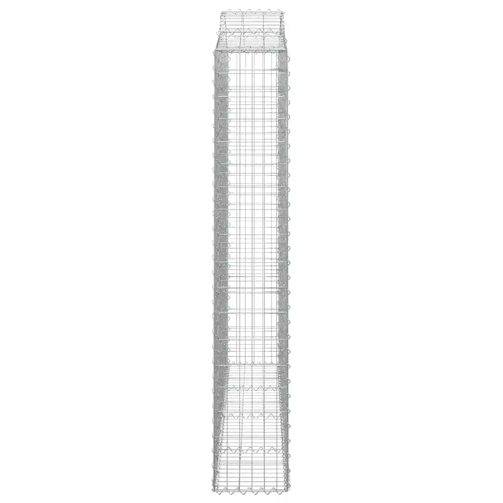 Cesti Gabbioni ad Arco 7 pz 200x30x180/200 cm Ferro Zincato 3145519