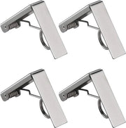 4 clip per tavolo, clip per tavolo in acciaio inossidabile con molla fissa per ristoranti, feste e pic nic