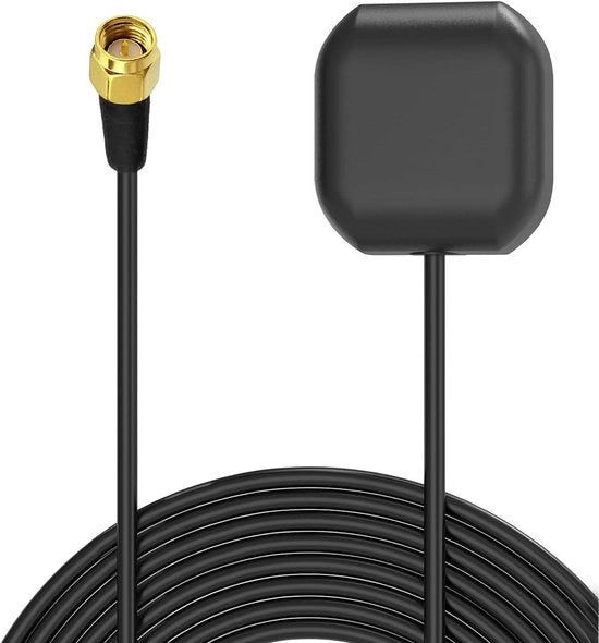 Antenna GPS Acquatica Attiva con Connessione SMA Maschio per Unità Stereofonica GPS Systeem per Veicoli, Camion, Barche e GPS Locator con Tracciamento in Tempo Reale