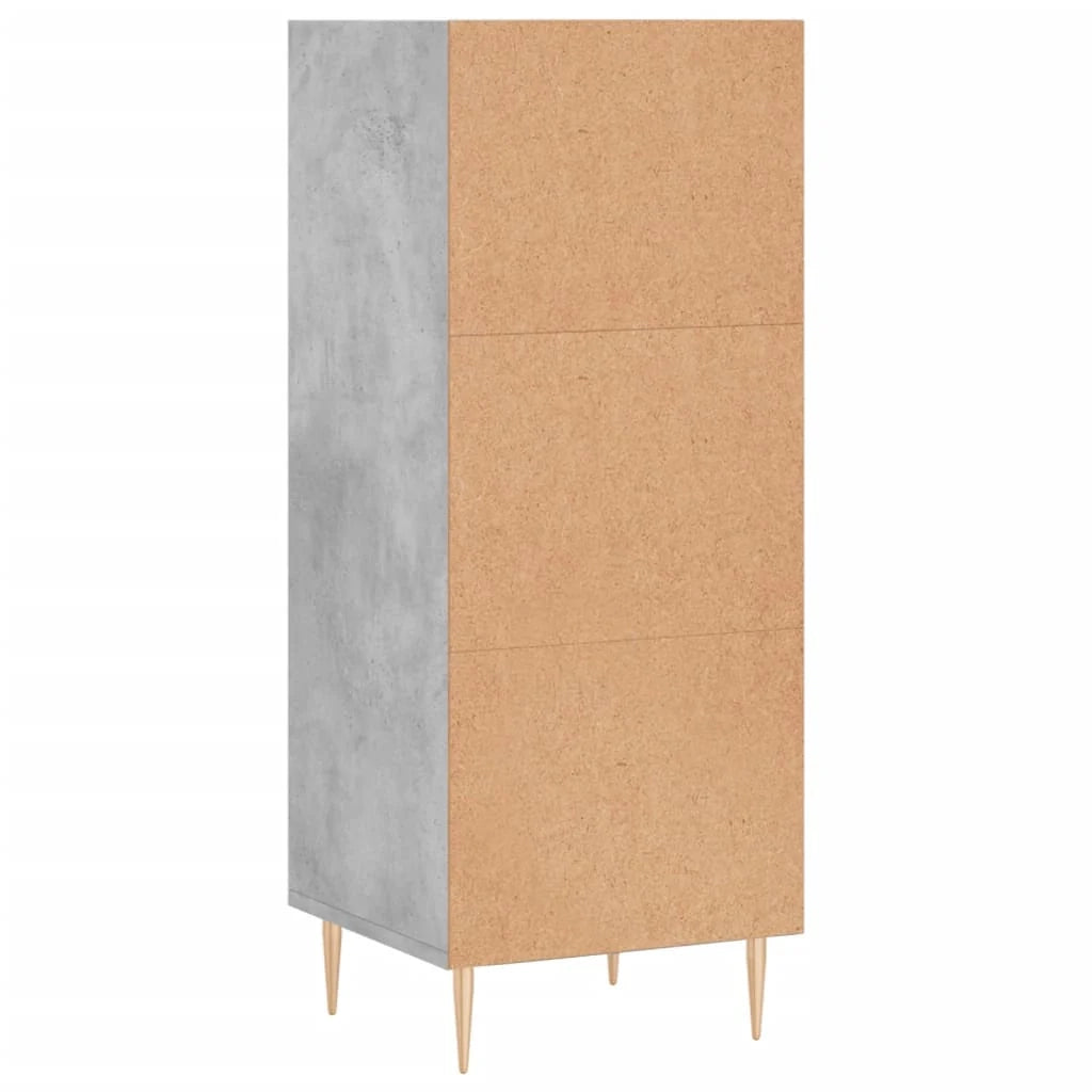Buffet credenza cassettiera armadio mobile contenitore organizer per cucina soggiorno salotto 34,5 x 32,5 x 90 cm legno ingegnerizzato grigio 02_0031867