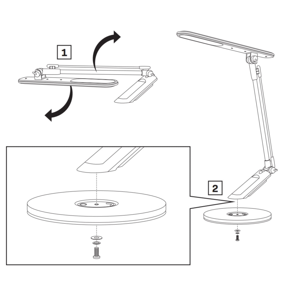 Lampada da scrivania LED Polux Optimum 7W USB 3000-6000K