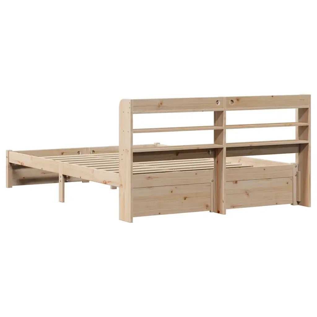 Giroletto con Testiera-Struttura Letto con testiera 150x200 cm in Legno Massello di Pino 872328
