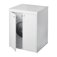 Coprilavatrice da Esterno in PVC 70x60x94cm 2 Ante Forlani Laundry Bianco