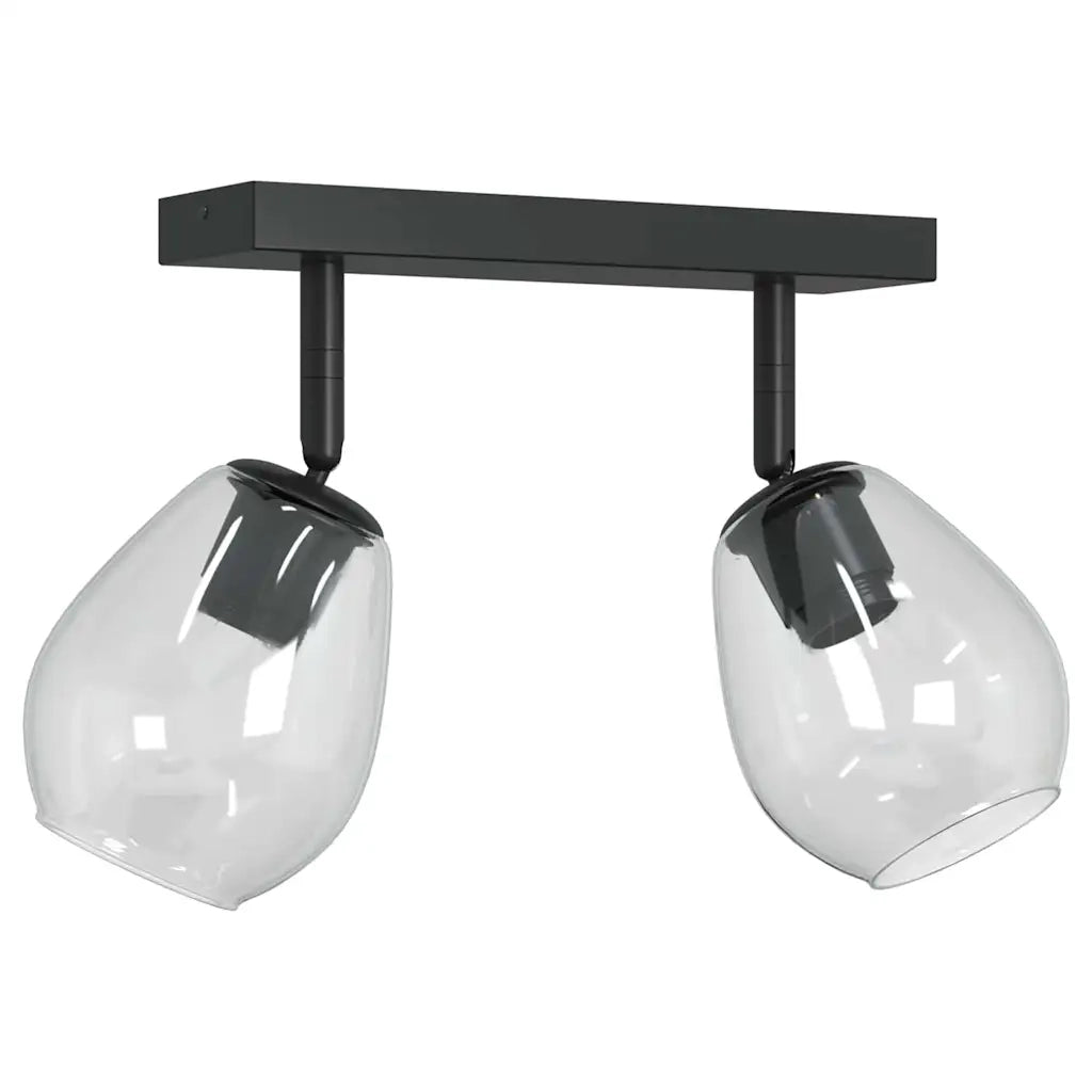 Faretto da soffitto Nero 33 x 13 x 26 cm Vetro e Metallo CFW2471115