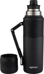 Fles termoresistente viaggio in acciaio inossidabile termos fles senza perdite di caffè - coperchio BPA libero colore nero 740 ml/1200 ml