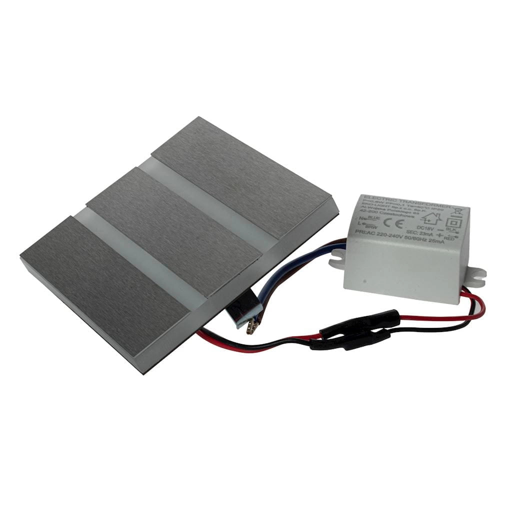 Faretto da incasso quadrato LED 0,6W 6500K Eko-Light